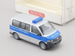 Wiking 1042330 Volkswagen VW T5 Bus Polizei blau-silber wie NEU! OVP 1704-20-77 - Bild 1 von 2
