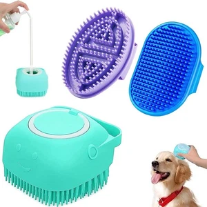 3PCS Dog Bath Brush, Dog Shampoo Brush Dog Scrubber for Bath - Picture 1 of 7