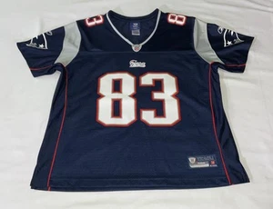 New England Patriots Jersey Woman’s Sz XL Wes Welker #83 Blue Reebok - Picture 1 of 19