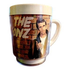 Vintage "The Fonz" Fonzie Kaffeebecher Tasse 1976 Happy Days Sitcom Show Dawn Kunststoff - Bild 1 von 7