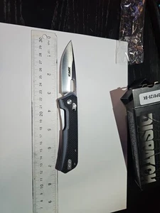 4.25" Folding Knife with G10 Handle D2 Blade Axis Lock Pocket Knife with Clip - Picture 1 of 9