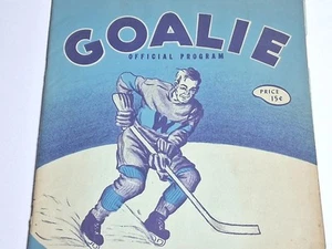1949 - 1950 Wichita Amateur Hockey Association GOALIE Program Vntg Kansas Ads - Picture 1 of 14