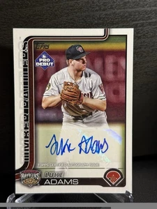 LUKE ADAMS   AUTO  2025 TOPPS PRO DEBUT #PD-69 - Picture 1 of 2