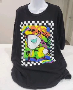 Invader Zim GIR Rainbow Glitter T-Shirt Size 3X Nickelodeon Doom Doom Rawr Y2K - Picture 1 of 10