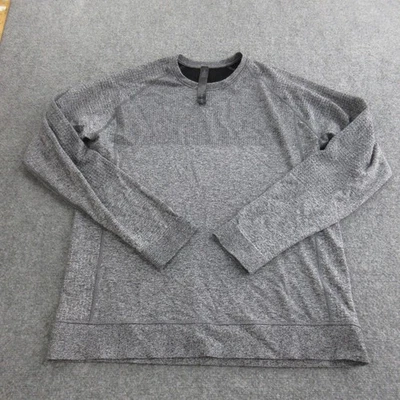 Lululemon Sweater Mens XL Gray Merino Wool Blend Crewneck Pullover Athletic - Image 1 of 4