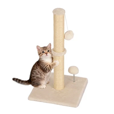 22 Inch Cat Scratching Post Cat Scratcher Natural Sisal Rope Scratch Post Kitten - Image 1 of 4