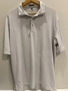 Peter Millar Crown Soft Golf Polo Shirt Mens XL Stripe summer comfort - Picture 1 of 3