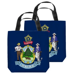 Maine Flag Tote Bag - 3 Sizes - Picture 1 of 1