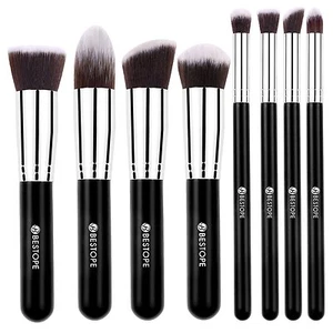 Makeup Brushes Premium Cosmetics Brush Set Synthetic Kabuki Makeup Kit 8 Pcs - Picture 1 of 1