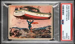 1940 SUPERMAN #10 FURY OF THE SEA PSA 2.5 GOOD + SET BREAK SINGLES - Picture 1 of 2