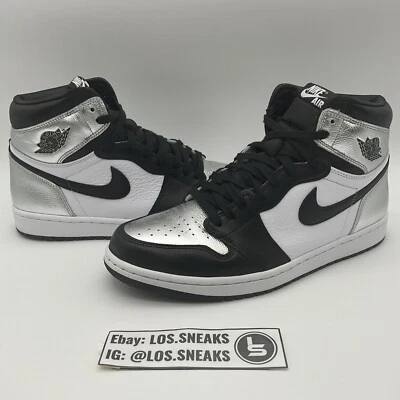 Size 11.5W- Jordan 1 High OG Metallic Silver (CD0461-001) - Image 1 of 4