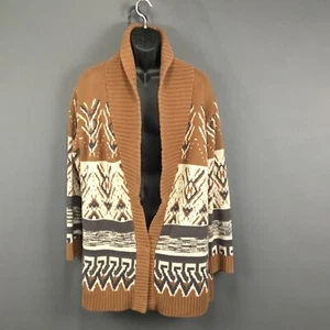 Lucky Brand Shawl Strickjacke Herren M Oversized Southwestern Aztec Tribal Festival - Bild 1 von 11
