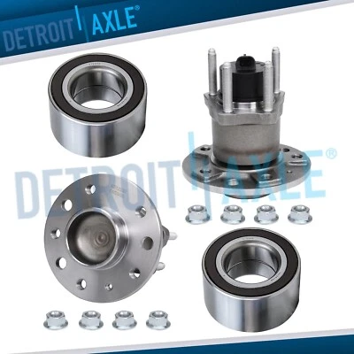 Front Wheel Bearings Rear Hub Bearings Kit for 1999 2000 2001 Saab 9-5 w/ ABS - Изображение 1 из 4