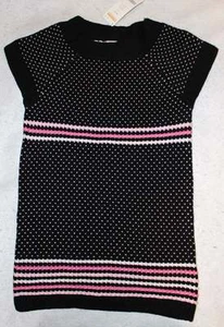 NWT Gymboree Glamour Ballerina Black Dot Sweater Tunic Top M 7 8 Yrs. - Picture 1 of 1