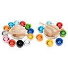 Balls in Cups Toys Wooden Develop Intelligence Teaching Aids Montessori Toys