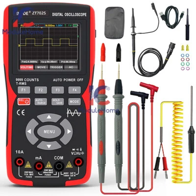 ZT-702S Digital Multimeter AC/DC Handheld Voltmeter Ammeter Ohmmeter Temp Meter- - Image 1 of 4