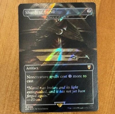 Shards of Narsil, M 0386, NM Surge Foil Realms & Relics, MTG LotR Lord Rings LTC - Image 1 of 2