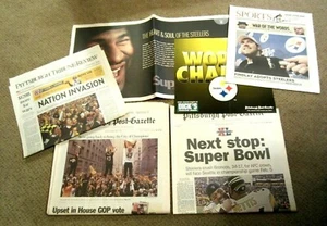 Pittsburgh Steelers Superbowl 2006 Post Gazette Tribune Review SPECIAL EDITIONS - Picture 1 of 7