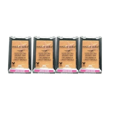 Lote de 4 barras de bronce resaltadoras Wet N Wild Megaglo Let It Glow, edición limitada Foto 1 de 2