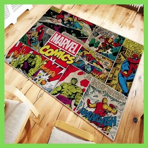 Marvel Comics Panel Rug, Awesome Christmas Gift, Best gift for Geeks, Anime Rug - Picture 1 of 7