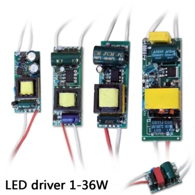 Led driver 3v 5v 12 volt DC 300ma amp adapter power supply IC transformer 1-36W - Image 1 of 4