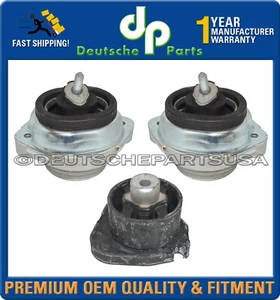 HYDRAULIC Engine Motor Transmission Mount Mounts BMW E53 X5 V8 22116770793 SET 3 - Picture 1 of 5