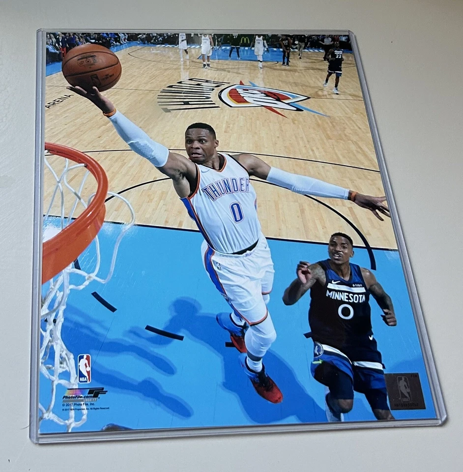 Russell Westbrook Oklahoma City Thunder Photofile Original 8 X 10 Action Photo! - Image 1 of 1