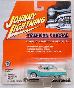 Johnny Lightning American Chrome - 1955 Ford Crown Victoria - Teal - Mint - Picture 1 of 3