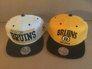 BOSTON BRUINS~MITCHELL & NESS PICK A SNAPBACK OR KNIT HAT/CAP NEW - Picture 1 of 9