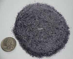 1128.01 - 1oz DEEP ROYAL PURPLE TRANSPARENT BULLSEYE GLAS FEINE FRITTE 90 COE - Bild 1 von 3