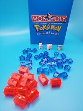 Pokémon Monopoly 1999 Collectors Edition Pieces 3 Movers, Houses & Hotels