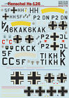 Print Scale 72-164 Decal for Henschel HS 126  - 1/72 scale