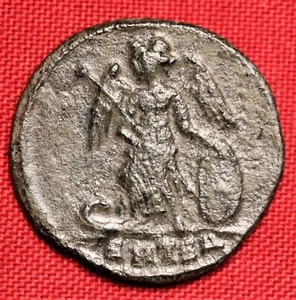 Ancient Roman Constantinopolis Bronze Commemorative Coin, AE3 - Picture 1 of 2
