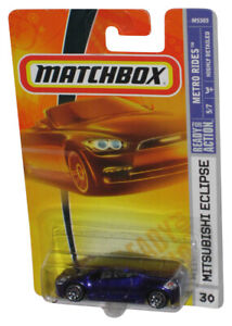 Matchbox Metro Rides 5/7 (2007) Violet Mitsubishi Eclipse Voiture Jouet #30