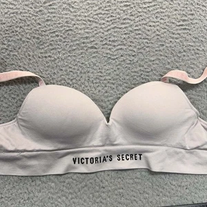 Victoria Secret Bra XS Bralette Bralette Wire Free Spellout - Picture 1 of 10