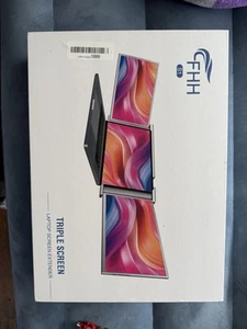 FHH Laptop Screen Extender, 14" FHD 1080P Triple Monitor for Laptop Extension - Afbeelding 1 van 4