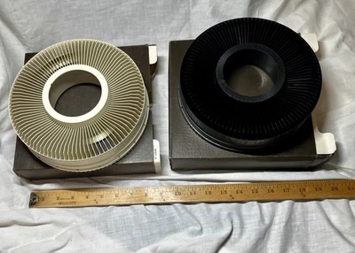 Vintage GAF and Sawyers Rototray Slide Tray & Box-100 35mm Slides-Slide Carousel - Image 1 of 4