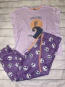 Womens Large Night Are Before Christmas Pajama Set - Picture 1 of 2