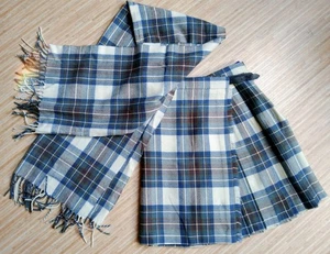 Kilt, Schotten Rock für Damen, Original Highlands, mit Umhang, Blue Stewart - Bild 1 von 13