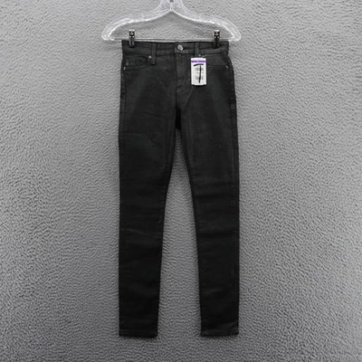 AG Adriano Goldschmied Farrah Skinny Ankle Jean Black Glitter Size 23 Coated NEW - Image 1 of 4