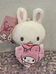 Sanrio Rhythm and My Melody Pinback Keychain NEW - Picture 1 of 4