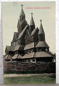 Postcard Norway 1914 - Hitterdals Stavkirke, Telemarken - Norge