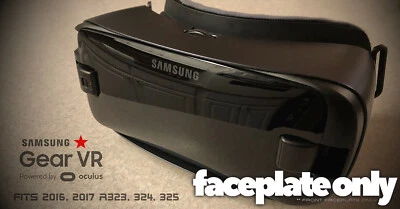 Cubierta frontal brillante para auriculares Samsung Gear VR - Se adapta a todos los auriculares Gear VR negros NUEVO Foto 1 de 2