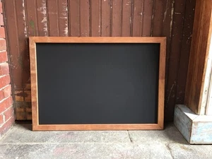 1.4m x 1m Rustic Wall Hung Chalkboard, Reclaimed Wooden Menu Wooden Blackboard - Picture 1 of 11