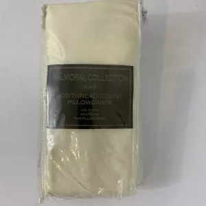 New In Package Balmoral Collection 600 Thread Count King Pillow Cases Ivory - Picture 1 of 4