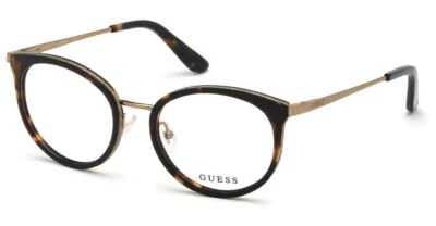 Guess GU2707 056 Havana Round Metal Optical Eyeglasses Frame 51-19-140 2707 AB - Image 1 of 2