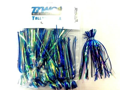 Blue Water Candy TALLYWACKER paquete de 12 faldas de señuelo de arrastre Mylar 4,5" - AZUL Foto 1 de 3