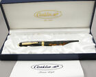 Conklin Glider Coffee Brown Swirl & Gold Fountain Pen - 14kt M Nib - New In Box