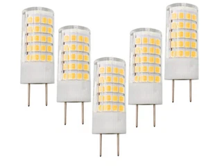 5pcs G8 G8.5 Led Bulb 5W 110~120V Warm White Light 64-2835 SMD Ceramics Light - Picture 1 of 4