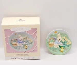 Hallmark Ornament Porcelain Plate 3 KEEPING A SECRET Vintage Easter 1996 - Picture 1 of 20